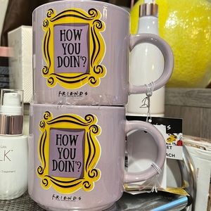 Friends “how you doin” mugs (2) NWT Closet clear out price!!!!